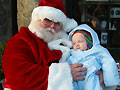 Preston sitting on Santa's lap